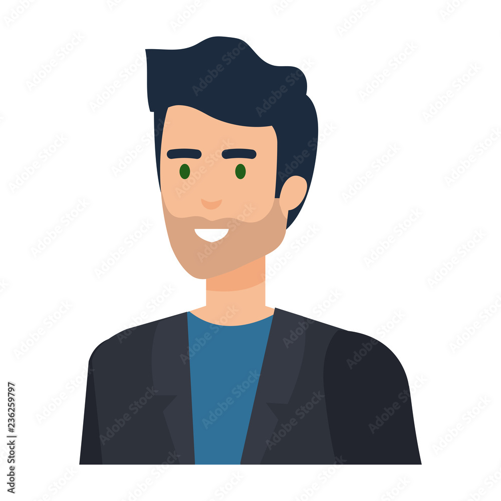 elegant businessman avatar character elegant businessman avatar character
