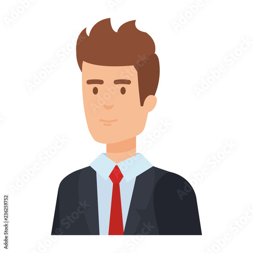 elegant businessman avatar character