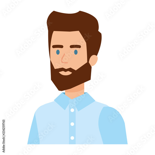 elegant businessman avatar character
