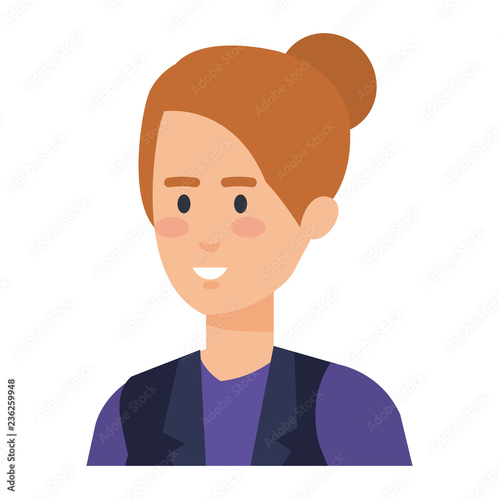 elegant businesswoman avatar character