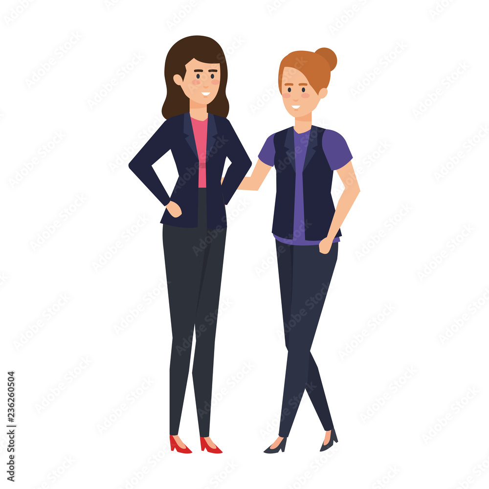 elegant businesswomen avatars characters elegant businesswomen avatars characters