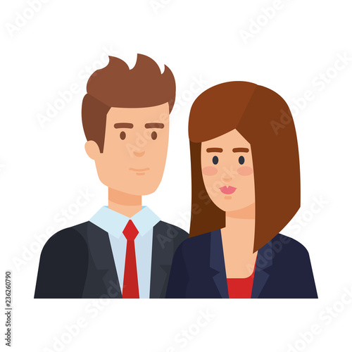 business couple avatars characters