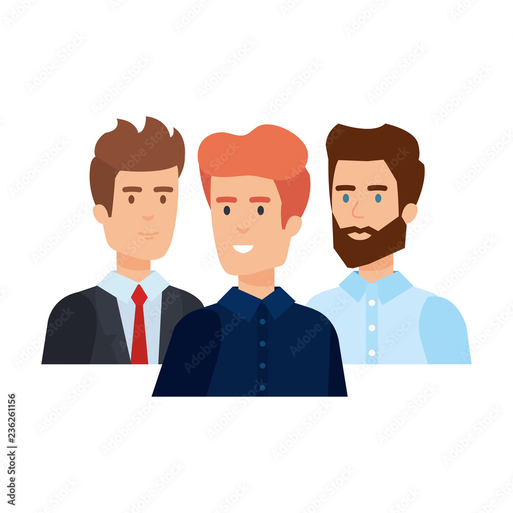 elegant businessmen avatars characters elegant businessmen avatars characters