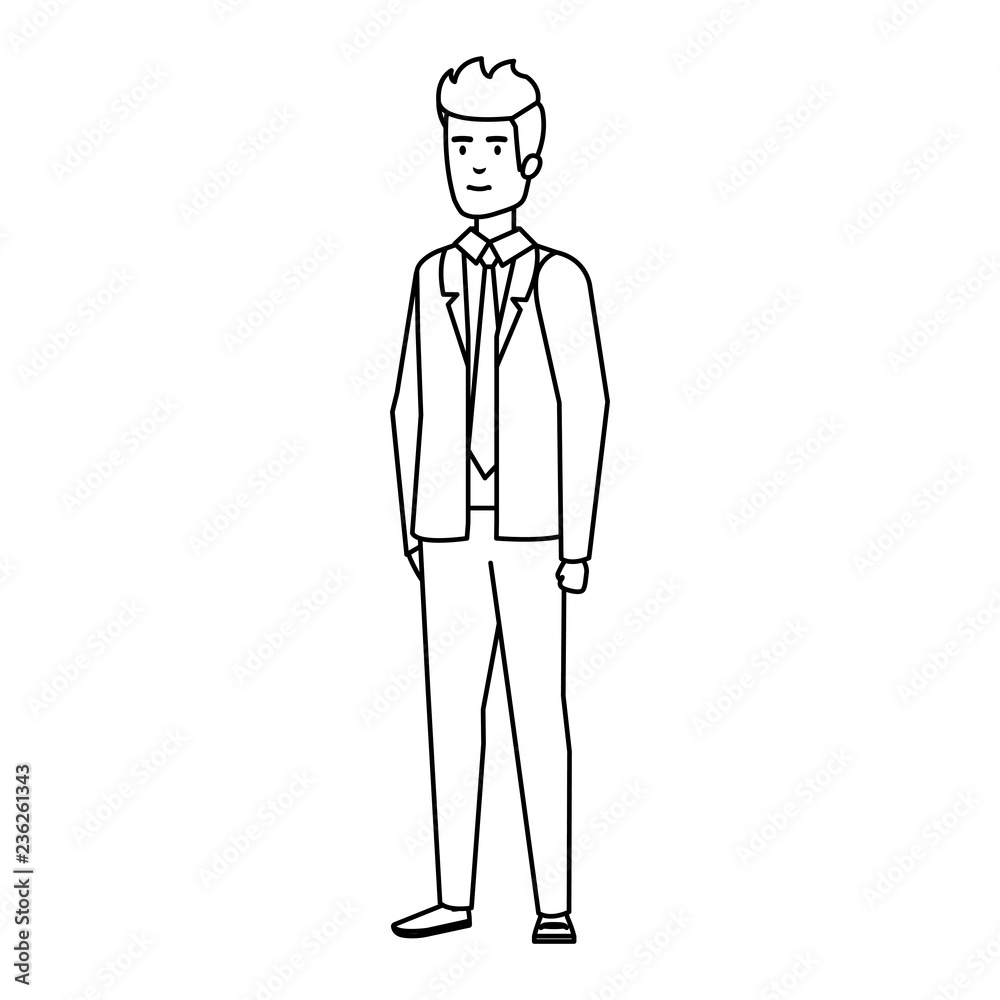 elegant businessman avatar character elegant businessman avatar character