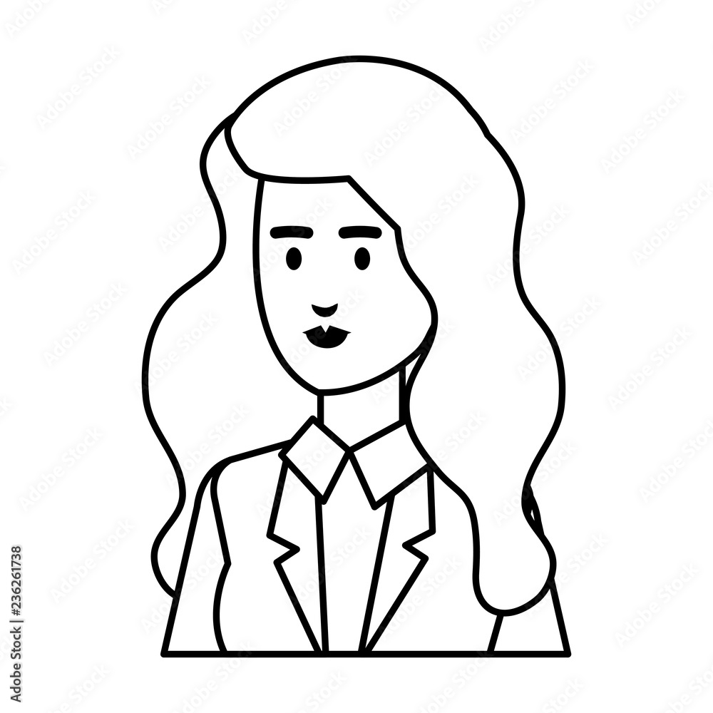 elegant businesswoman avatar character