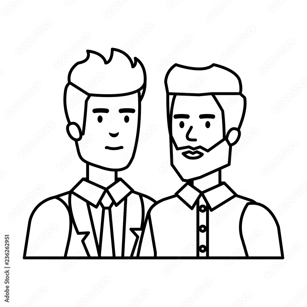 elegant businessmen avatars characters elegant businessmen avatars characters