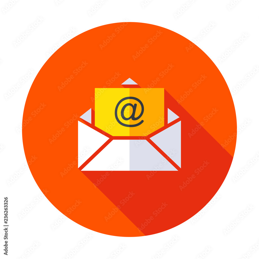 Email icon isolated on grey background. Open envelope pictogram. flat mail symbol for website design, mobile application, ui. Editable stroke. Vector illustration. Email icon isolated on grey background. Open envelope pictogram. flat mail symbol for website design, mobile application, ui. Editable stroke. Vector illustration.