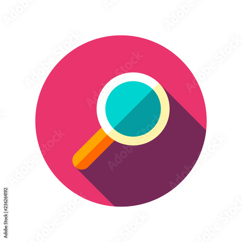 Search Icon Vector. Magnifying glass