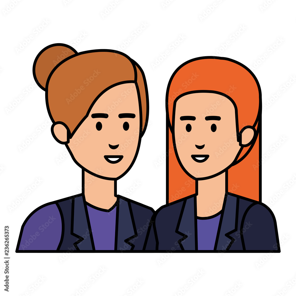 elegant businesswomen avatars characters elegant businesswomen avatars characters