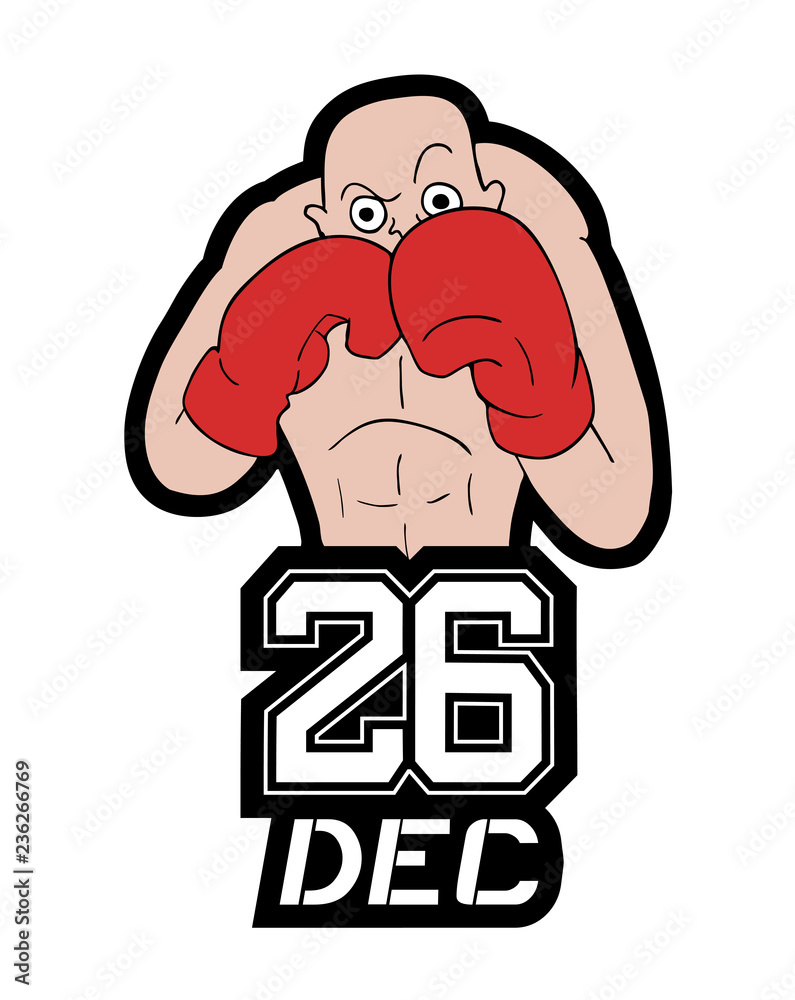 Obraz premium Boxing day symbol