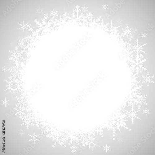 snowflakes with white empty center