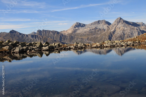 Zauberhafte Alpenlandschaft am Bergseeli (Splügenpass)