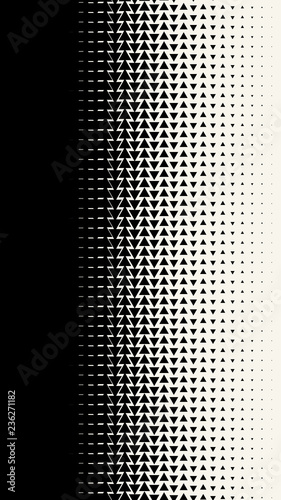 Vertical rectangular banner with triangles. Geometric pattern. Background in modern minimalist style. Vector illustration