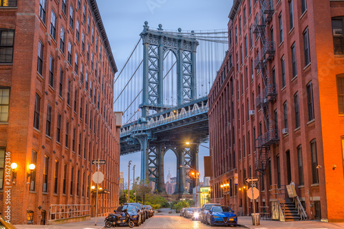 Manhattan Bridge from Brooklyn New York photo