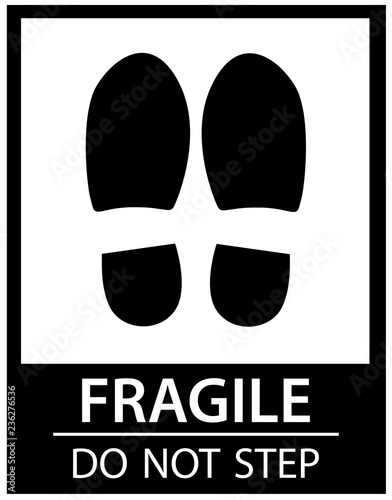 autocollant fragile pour l'emballage 