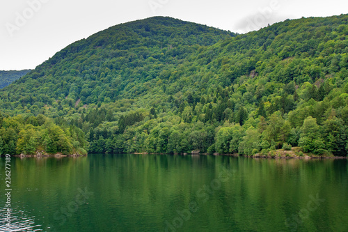 Alfred lake in Vosges mountains in France