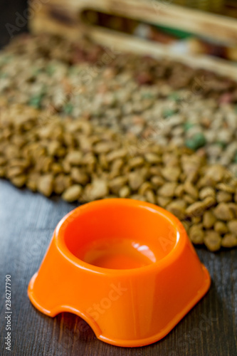 Small orange bowl for pet f...