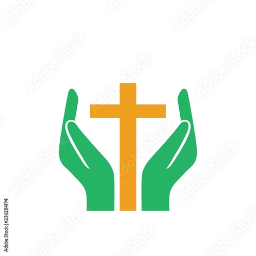 Cross hands symbol