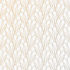 Fototapete Goldene abstrakte geometrische Muster Florales Blütenmuster mit Farbverlauf  © milezaway