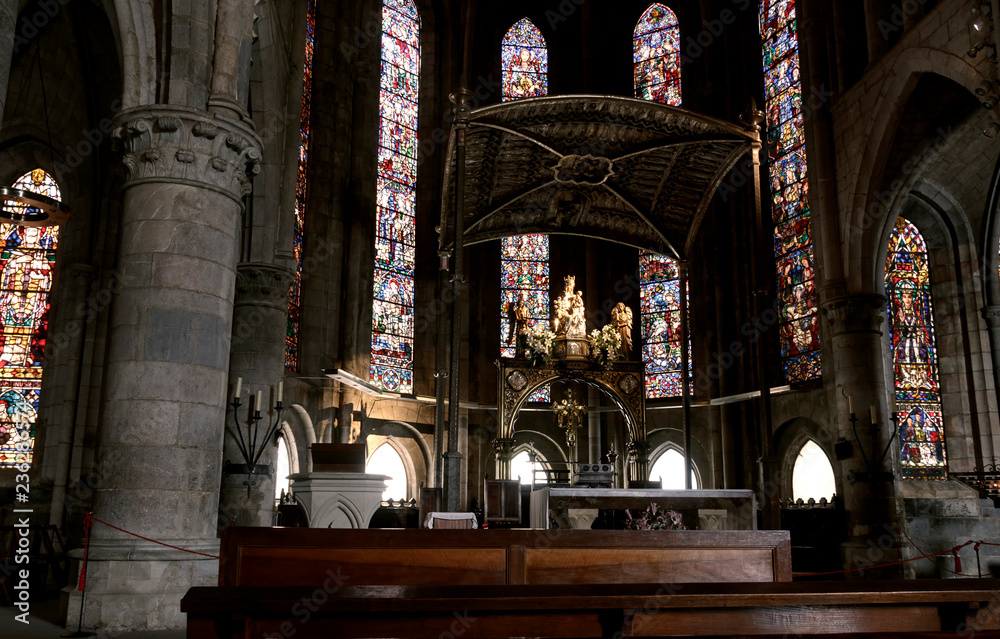 Fototapeta premium ancient church in roncesvalles