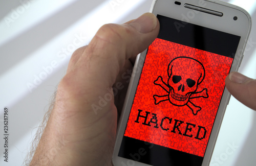 Hacked mobile phone