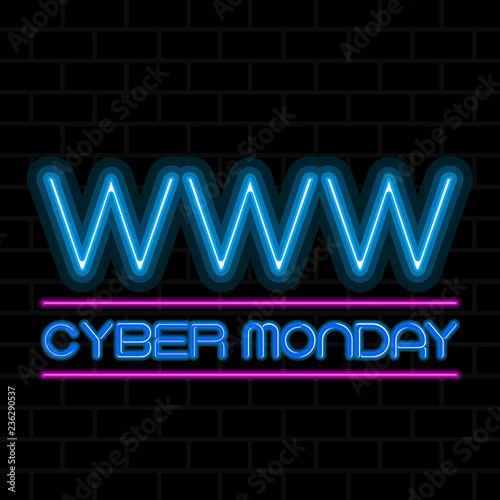 Cyber monday sale image. Vector illustration design