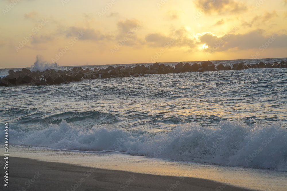 Fototapeta premium sunset on beach