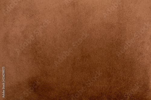 Brown velour surface