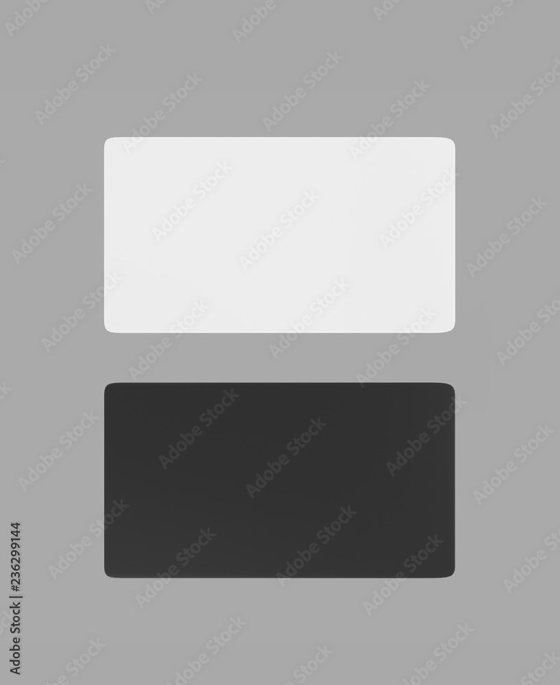blue rectangle adhesive stickers mock up with curved corner. 3d illustration blue rectangle adhesive stickers mock up with curved corner. 3d illustration