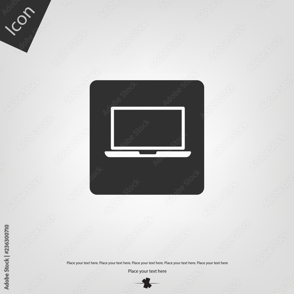 Laptop vector icon Laptop vector icon