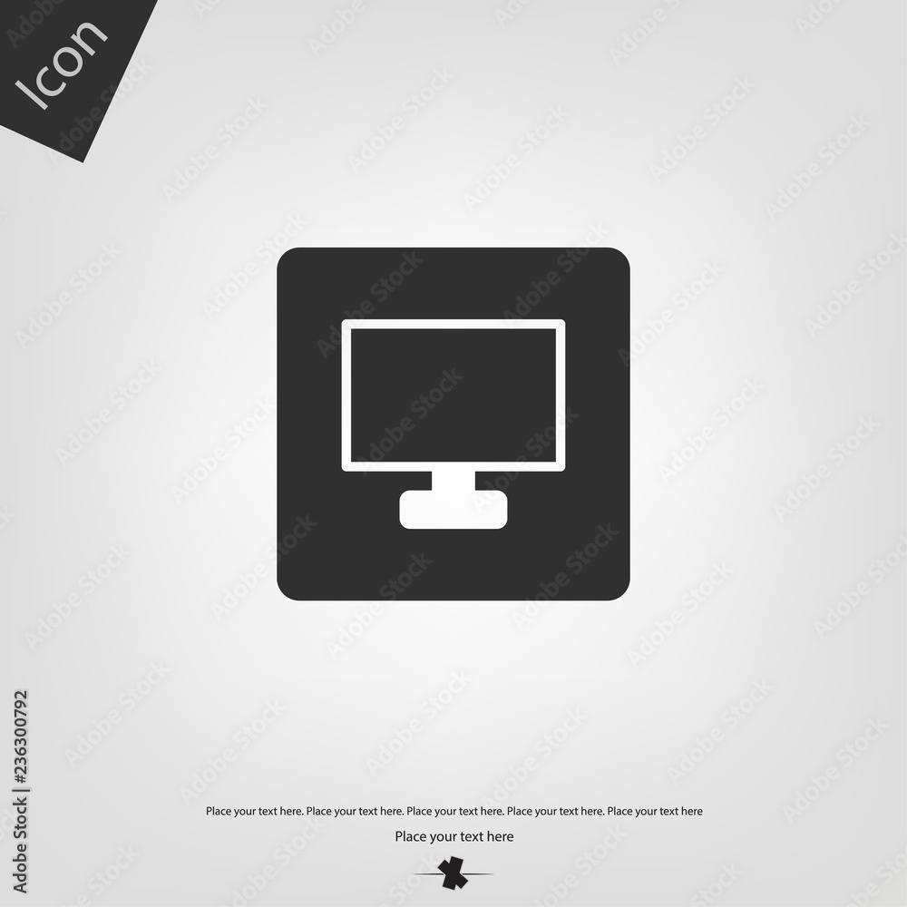 Monitor vector icon Monitor vector icon