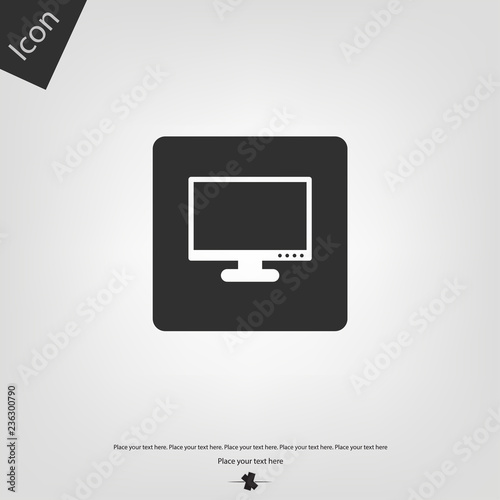 Monitor vector icon