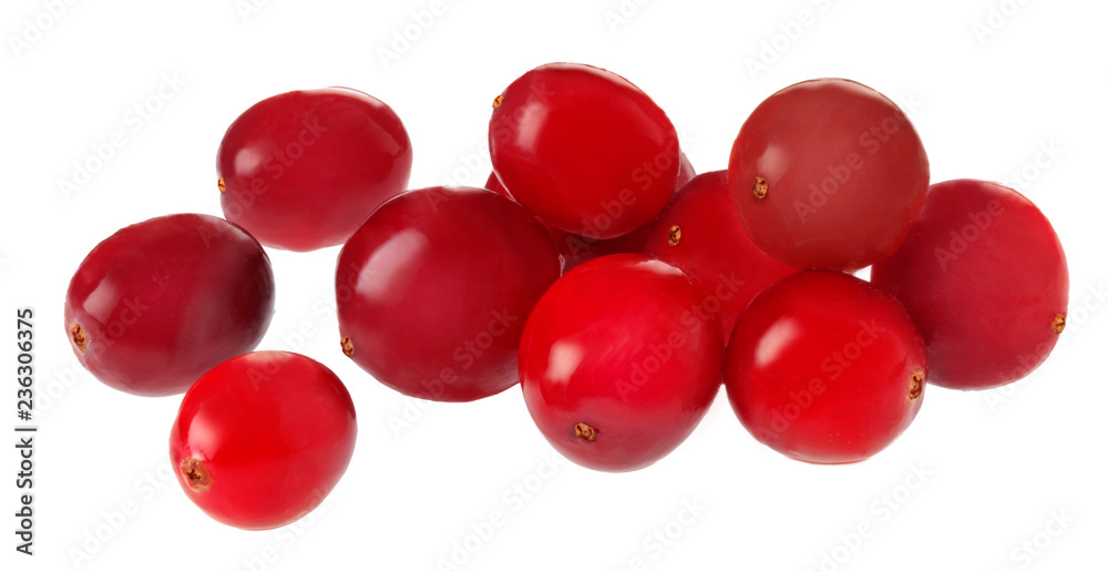 FRESH CRANBERRIES ON WHITE FRESH CRANBERRIES ON WHITE