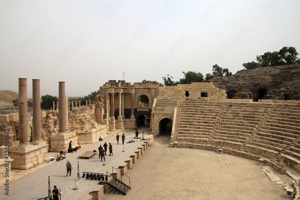 Amphitheater in Beit Shean national park in Israel