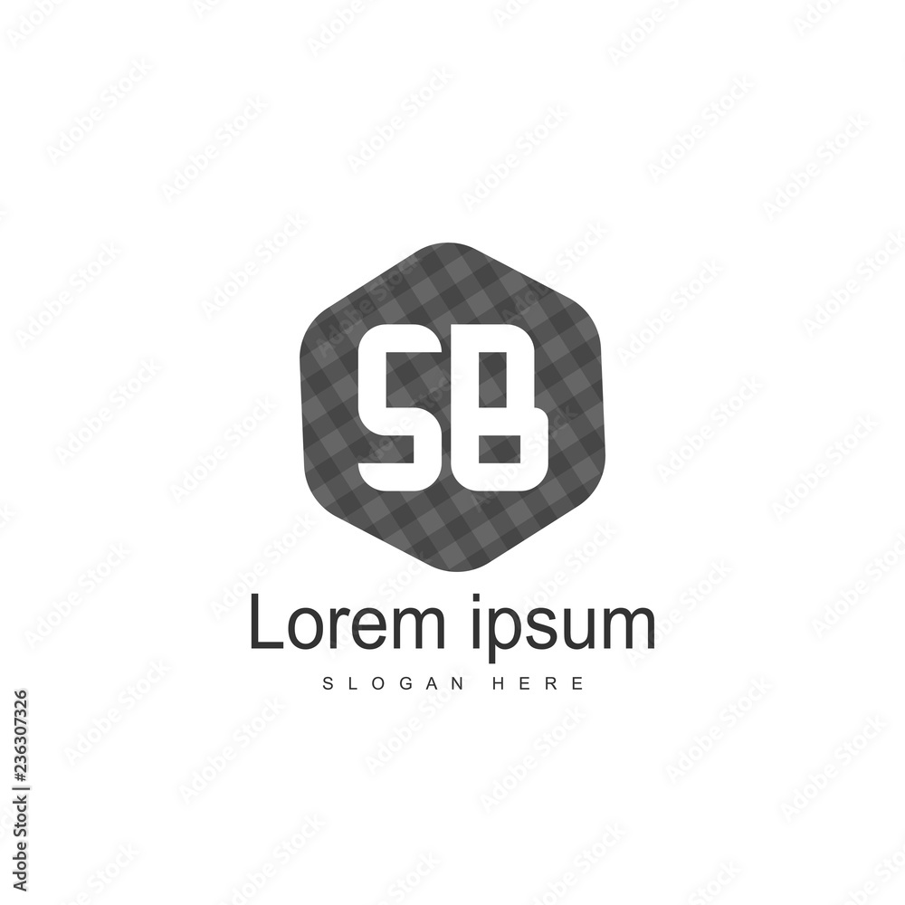 SB Letter logo template. Initial letter logo design SB Letter logo template. Initial letter logo design