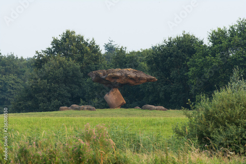 a prehistoric stone in Dalfsen, Netherlands