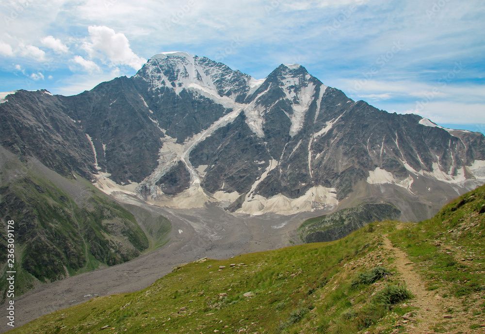 Caucasus mountains summertime. North Caucasus landscape