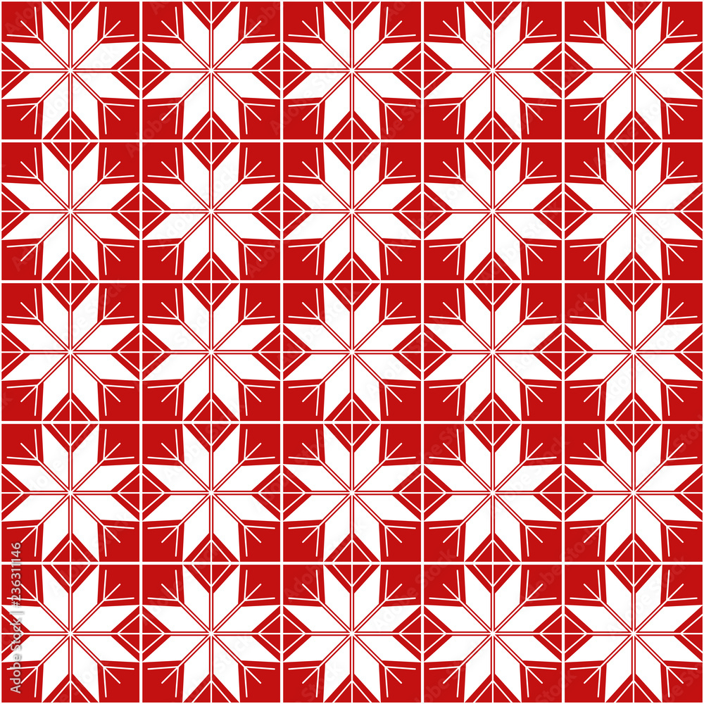 Seamless snowflake pattern; Christmas ornament Seamless snowflake pattern; Christmas ornament
