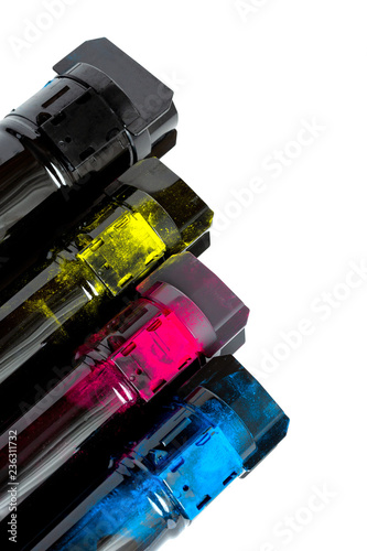 Billede på lærred Toner cartridge set for color laser printer