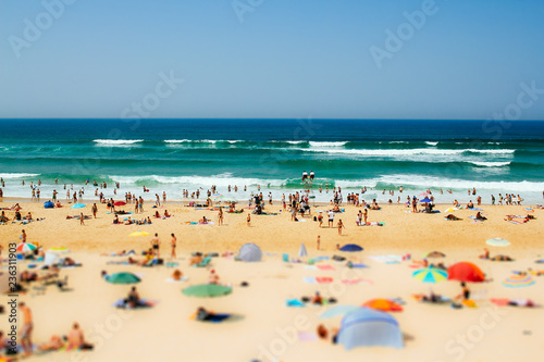 Crowd of people on the overcrowded beach © JackStock