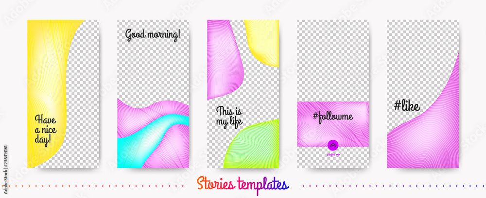 Stories Templates Set for Phone Social Media. Stories Templates Set for Phone Social Media.