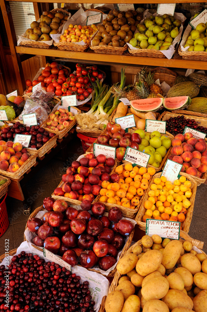 FRUIT STALL,MENORCA,SPAIN