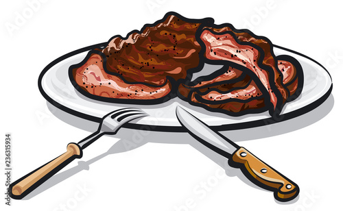 grilled roasted ribs