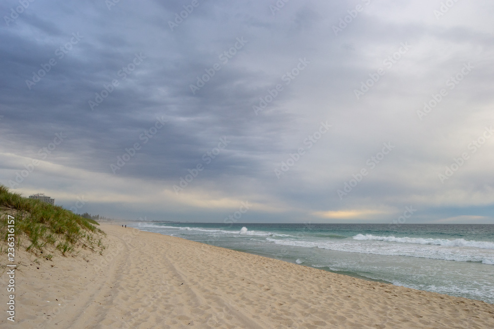 Horizontal landscape of a beach in a cloudy day Perth Horizontal landscape of a beach in a cloudy day Perth