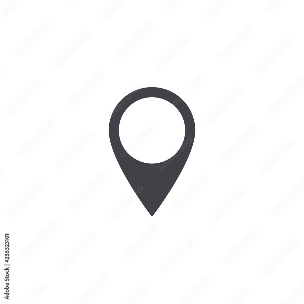 Vector map location icon. Map location shape. Location tag. Element for design ui app website interface. Position pin Vector map location icon. Map location shape. Location tag. Element for design ui app website interface. Position pin