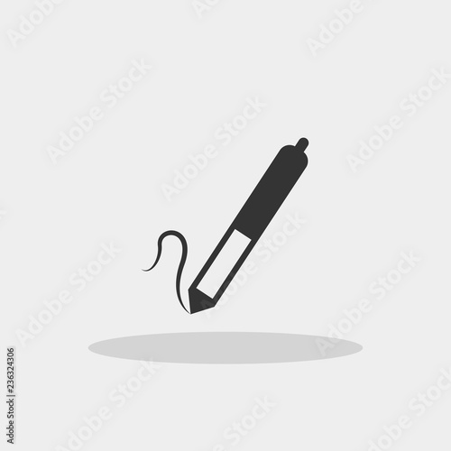 Fototapet Stylus pen vector icon