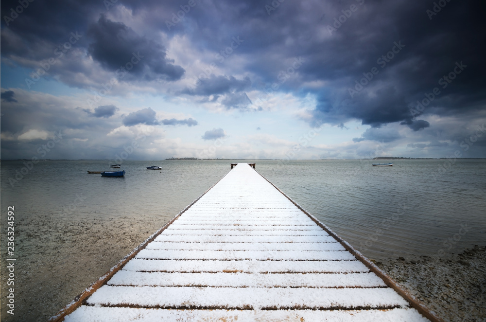 Fototapeta premium motzia e la neve