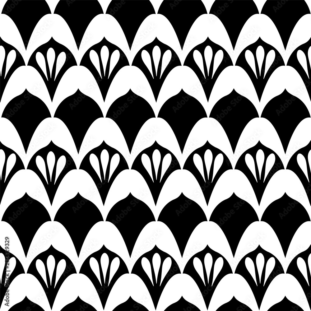 Art Deco Fancy Fans seamless geometric pattern Art Deco Fancy Fans seamless geometric pattern