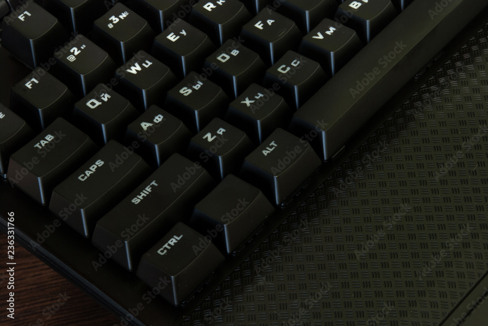 Black keyboards, technology. keys Black keyboards, technology. keys