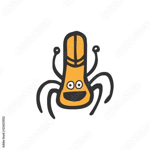 Alien Monster. Vector illustration.